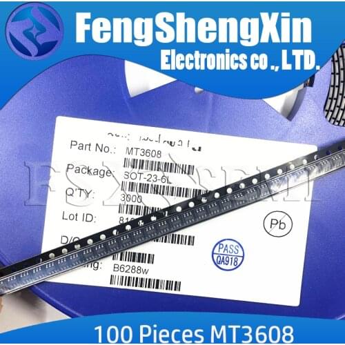 100PCS MT3608 SOT23-6 3608 B628 B6288 B6289 B6286 IC
