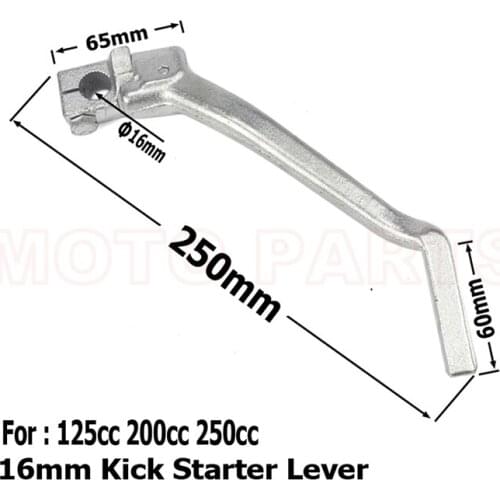 16mm Kick Starter Lever Start For Lifan YX Lifan YX Pit Dirt Bike CB/CG 200cc 250cc Thumpstar Motocross Parts