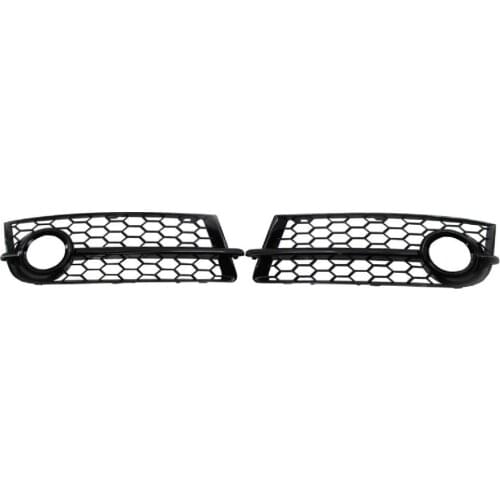 2 packs of bright black fog lamp cover professional honeycomb fog lamp grille replacement parts for Audi TT 07-10 Racing Grills
