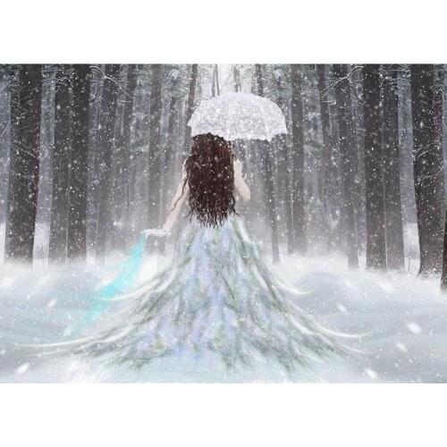 5d diy diamond Painting Snow Land Girl Umbrella Full Drill embroidery Cross Stitch Mosaic Craft Kits Home Decor Christmas Gift