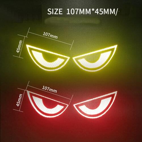 Car Moto Motorcycle Sticker Car sticker Auto trim decoration Reflector Warning Tape Car Accessories