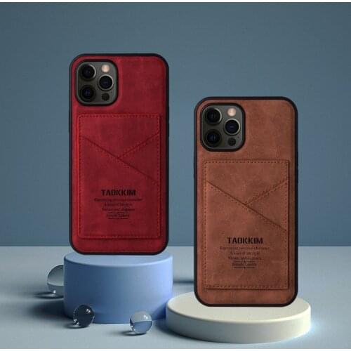 For Iphone 6 7 8 Plus Xr X Xs Max SE 2020 Leather Case For Iphone 11 12 Pro Max 12 Mini Luxury Card Slot Bracket Cover