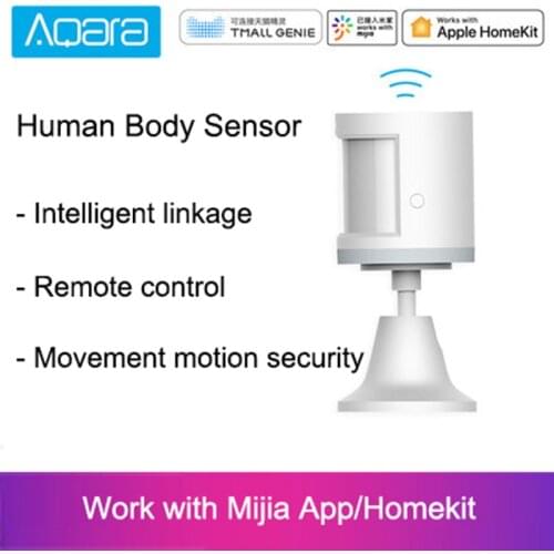 Hot Aqara Human Body Sensor ZigBee Movement Motion Security Wireless Connection Light Intensity Gateway 2 Mijia APP