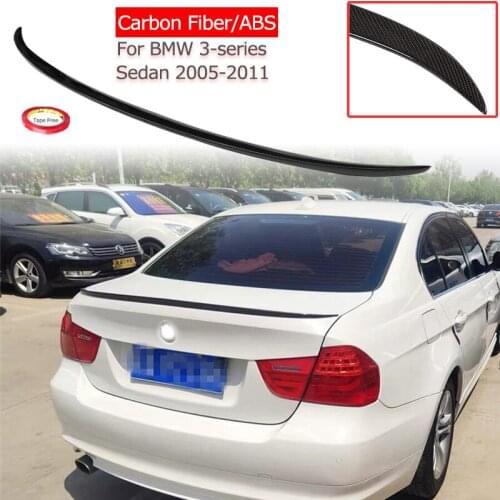 Gloss Black ABS Carbon Fiber M3 Desgin For BMW 3-series Sedan 2005-2011 Rear Trunk Boot Lip E90 Dedicated Tail Modified Car Wing