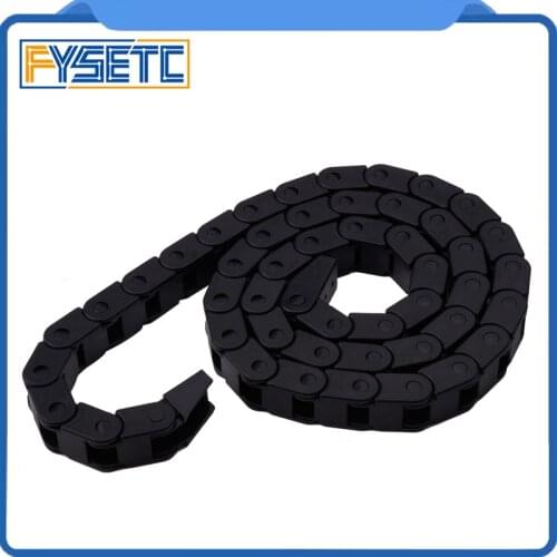 3D Printer Parts 10x20mm L1000mm Cable Drag Chain Wire Carrier 10*20mm L 1m With End Connectors For CNC Router Machine Tools