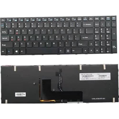 Backlight keyboard for Clevo N150 RD N150SD N151 SC N155 N170 RD black replacement keyboards and frame US English brand new