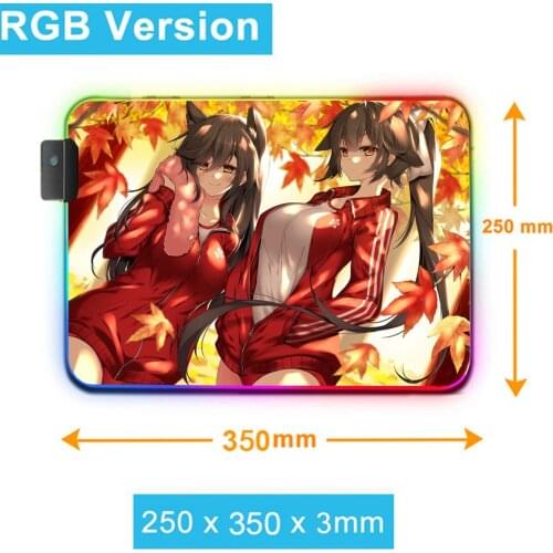 Rgb Mouse Pad Anime Keyboard and Mouse with USB Hub 4 Interface Desktop Table Mat Mouse Laptop Mousepad Xl Redragon Anime Carpet