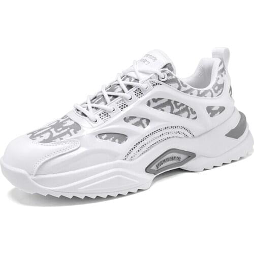 Y129 Men Shoes Fashion Summer Mesh Lace-up Outdoor Casual Sneakers For Teens Breathable Tennis Chunky Classic Walking Footwear