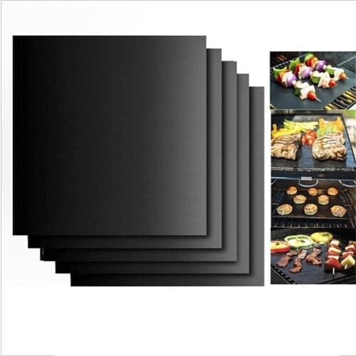 3pcs Reusable Non-Stick BBQ Grill Mat Pad Baking Sheet Portable Outdoor Picnic Cooking Barbecue Oven Tool Kitchen