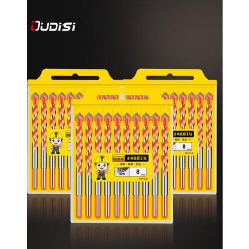 Multi-functional Glass Drill Bit 4 5 6 8 10 12mm Triangle Bits Ceramic Tile Concrete Brick Metal Stainless Steel Wood 02075