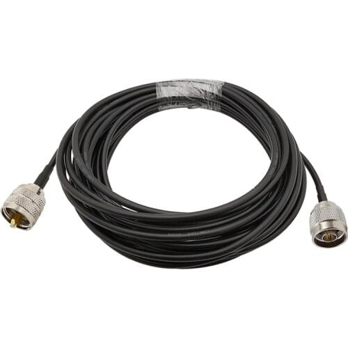 N Male to UHF PL-259 PL259 Male Plug RF Assembly Connector LMR195 Coaxial Extension Pigtail Coax Cable for Wireless Antenna