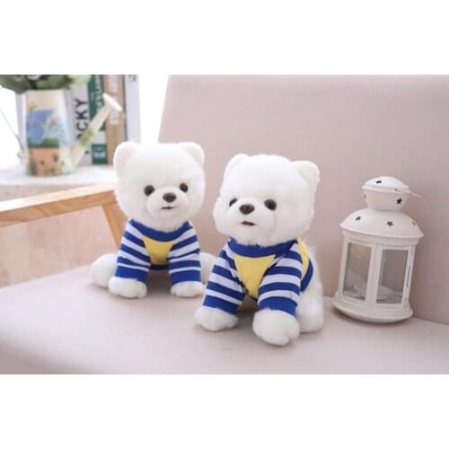 2019 new high-quality 25cm Pomeranian dog plush toy cute baby toy doll pillow wholesale birthday gift Christmas promotion