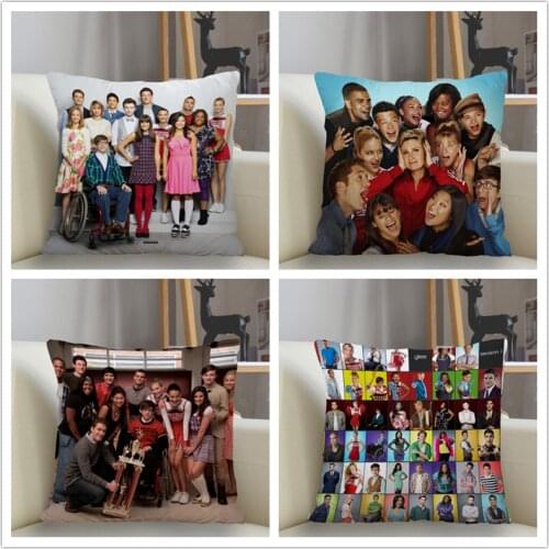 Musife New Custom GLEE Pillowcase Sofa Decorative Cushion Cover Pillowcase Home Decor Drop Shipping Wholesale