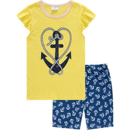 New Childrens Cartoon Pajamas Set Kids Pyjamas Cotton Baby Boys Sleepwear Girls Night Wear Clothing Suits