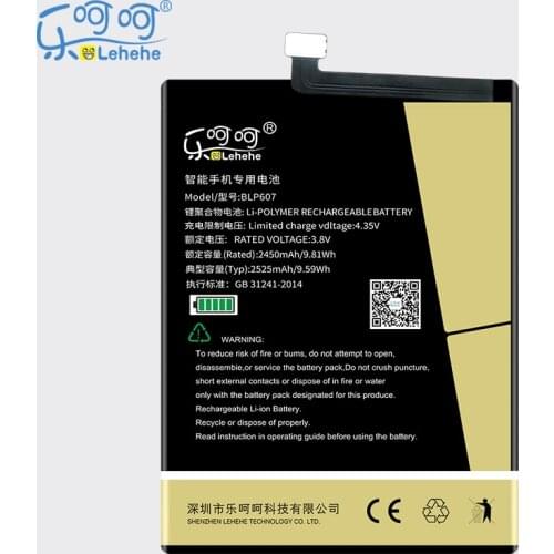NEW LEHEHE blp607 Battery For Oneplus X One Plus X 2525mAh BLP607 Phone replacement Batteries with Tools Gifts