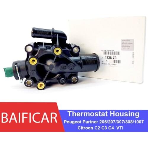 Baificar Brand New Genuine Thermostat Housing 1336Z0 9647265980 For Peugeot Partner 206 207 307 308 1007 Citroen C2 C3 C4 VTI