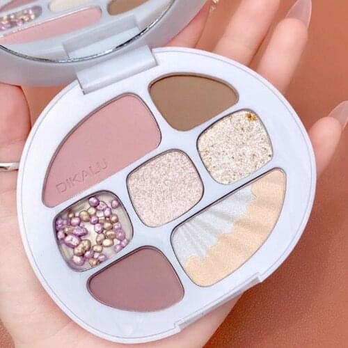 Multi-Color Eye Shadow Palette 8 Colors Matte Shimmer Glitter Women Beauty Cosmetic Eye Face Makeup Blush Highlighter Make Up