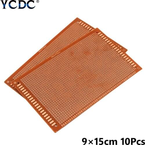 10pcs Single Sided Copper PCB 5x7cm 7x9cm 9x15cm 12x18cm DIY Prototype Paper PCB Universal Experiment Matrix Circuit Board