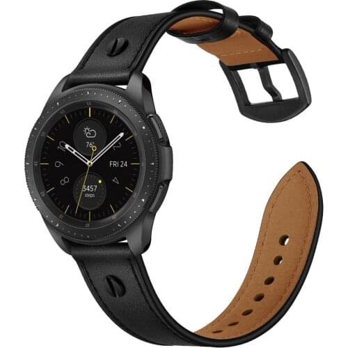 Genuine leather strap For Samsung Galaxy Watch 46mm/Gear S3 frontier/classic bracelet huawei watch GT 2 46mm band 22mm watchband