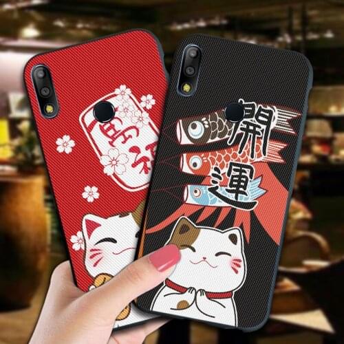 Silicone Phone Case For Asus Zenfone Max Pro M2 ZB631KL ZB633KL Case 3D Cartoon Lucky Cat Cover For Asus 5Z ZE620KL ZS620KL