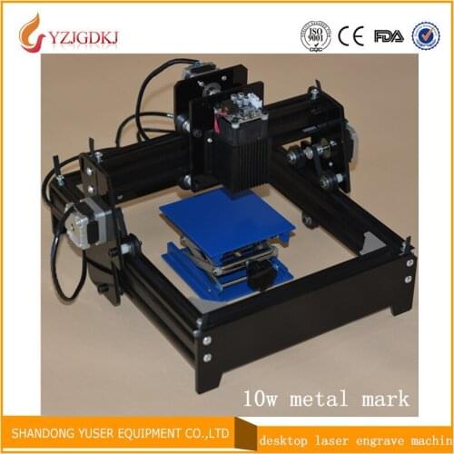 Assembled 10W laser 10000MW diy laser engraving machine 14*20cm metal engraver marking machine metal carving cnc router machine