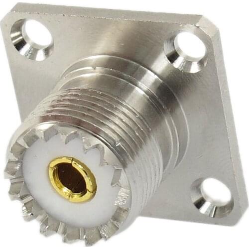 Top quality UHF Female SO239 Panel Chassis Mount Flange Deck Mount Solder Cup RF Connector