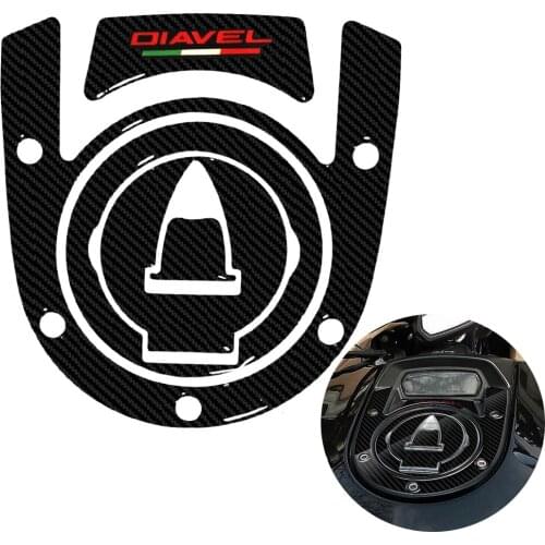 3D Motorcycle Tank Pad Protection Fuel Cap Decals Case Models Carbon-Look For DUCATI Diavel/Carbon/XDiavel/S 2011-2018 2017