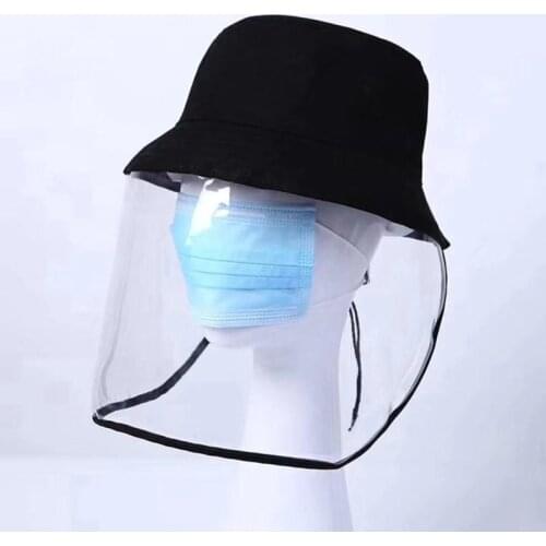 2020 Prevent spittle Berets Hat Anti-dust PVC cover Sun Cap Men Women leisure Bucket Hat fishermen Hat