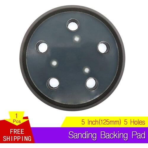 5 Inch 125mm 5-Hole Sanding Pads Backing Pads with 3 Boltses Power Tool Accessories For Hook Loop Sanding Disc