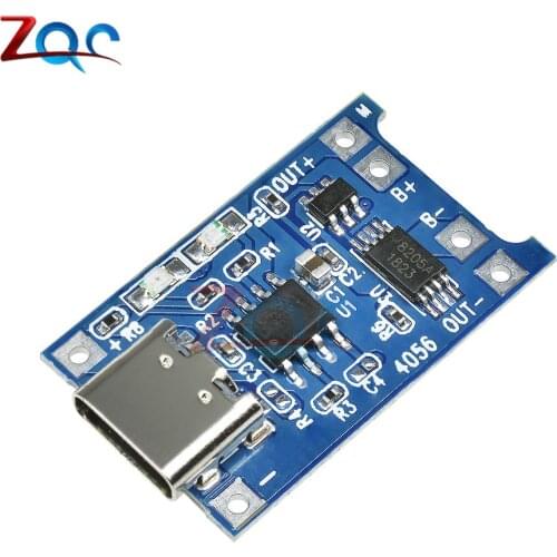 5pcs 5V 1A Type-c USB 18650 Li-ion Lithium Battery Charging Board Module with Overcharge Overdischarge Protection Function