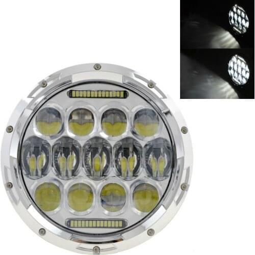 7" Black/Chrome Motor LED Headlight for Kawasaki Vulcan VN 500 750 800 900 1600 1700 1500 for 93-08 Ducati Monster 1000 600