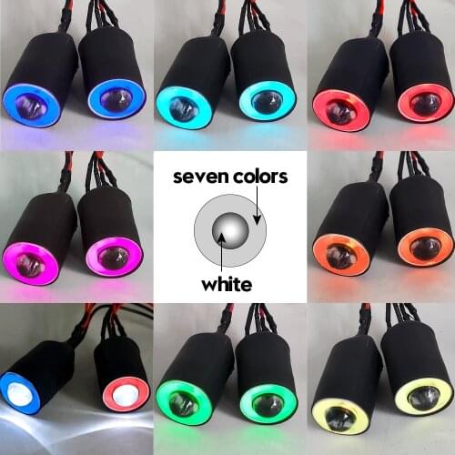 RC Car LED Light 17mm Headlamps Headlights 2LEDs Night Light LED Flashing Bright Light for 1/10 1/8 SCX10 TRX4 RC Drift Car