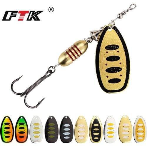 1PC Fishing bait 18g Spinner bait Spoon Lures SPINNER rotating iron sequin 2# three hook fake bait bionic bait