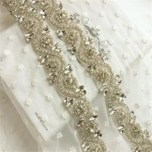 Diamond Bling Crystal Ribbon Wrap Trim Rhinestone Cup Chain Pearl Crystal Chain Wedding Cake Party Decoration