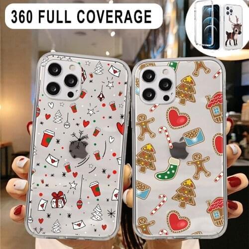 Case For SamsungGalaxy S21 S20 FE S11e S10e S10 S30 S9 S8 Plus Note 10 20 Ultra Lite A7 2018 M31 A81 Christmas Full 360 Body Bag
