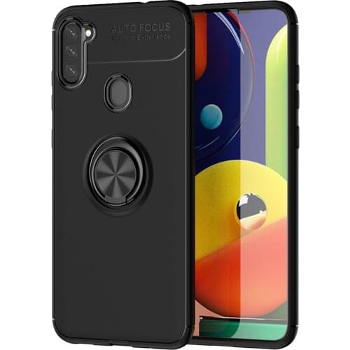 For Samsung Galaxy M11 Case Luxury Ring Back Cover Soft ShockProof Silicone Case For Samsung M11 M 11 SamsungM11 Phone Cases