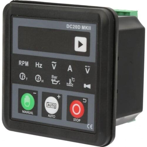 DC20D MKII Electronic Generator Controller Module 5-digit LED Control Panel for Diesel Engine or Generator Diesel Engine