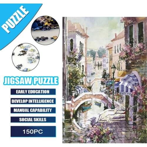 DIY Jigsaw Puzzles For Children 150 Pieces Of Patterned Landscape Pictures Kids Adult Educational Toys Assembling Puzzle Gifts