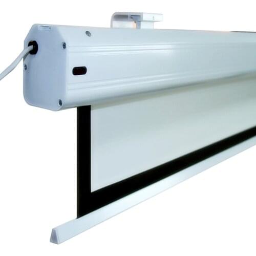 E8HMWA 16:9HDTV Integrated Motorized Projector Screen with 4K Fiberglass Matte White Material