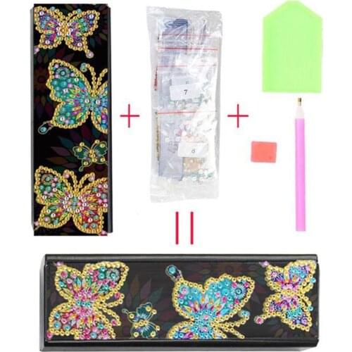 Glasses Storage Box DIY Diamond Painting Sunglasses Case Portable Leather Eyeglasses Box Diamond Craft Gift