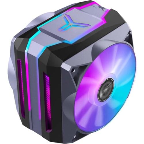 JONSBO CR-1100 6 heat pipe tower CPU cooler with dual 120mm fans 5V 3pin ARGB low noise CPU cooling for Intel 775 115X AMD AM4