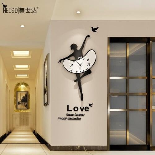 MEISD Upgrade Acrylic Creative Wall Clock DIY Stickers Wall Decorative Clock Living Room Horloge Home Decor Free Shipping Sale