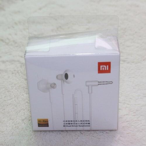 Original New Xiaomi Mi CC9 CC9e A1 Dual Units Half In-Ear Earphones 3.5MM Wire Control Headset for Redmi s2 Note 6 5 pro 7A 8A