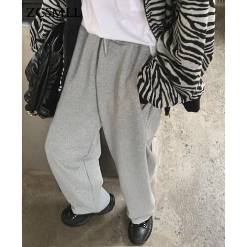 ZCSMLL 2021 new autumn pants wear more hidden pockets casual elastic waist guard pants drawstring sports pants women