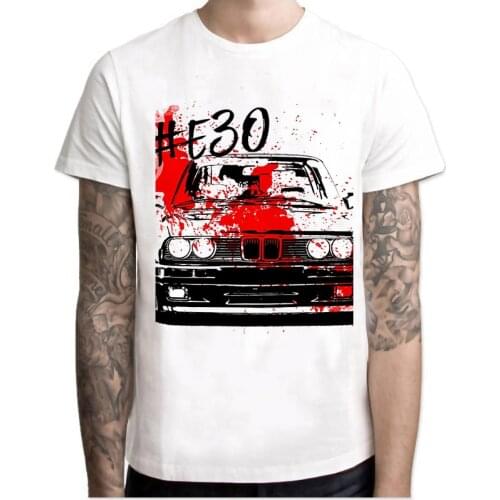 New Arrival Cool Automotive Car Turbo E30 men t shirt Anime T-shirts tee shirt homme TShirt men clothing Q4