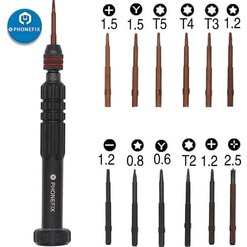 12 IN 1 Screwdriver Kit Precision Screwdriver Set Phillips Pentalobe Screwdriver for iPhone Repair Electronic Parts Opening Tool