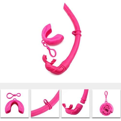 Professional Adults Swim Pool Air Tube Silicone Snorkel Dry Breathing Tube Underwater Water Sports Swimming Diving Snorkeling