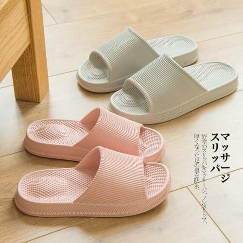 Summer lovers EVA outcrop foot acupoint massage bathroom slippers waterproof antiskid bath sandals for men and women