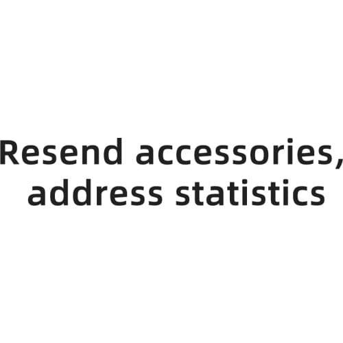 Contact Customer Service Before Placing The Order Or We Will Not Ship Resend accessories, address statistics
