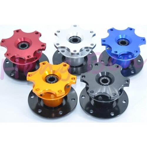 Golden Steering Wheel Snap Off Quick Release Hub Adapter Boss kit Universal